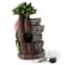 Glitzhome® 23.5" LED 4-Tier Flamingo Outdoor Fountain